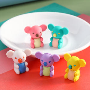 カラフルな漫画鉛筆消しゴム シミュレーション猿 動物 TPRゴム カスタム 子供用 クリエイティブDIY オフィス消しゴムセット - Product Image 3