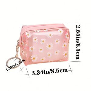 Bolsa de Maquillaje Transparente de PVC, Linda, Veraniega, Impermeable, Organizador Portátil de Viaje, con Logotipo Personalizado, Bolsa de Cosméticos, Bolsa de Aseo - Product Image 2