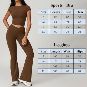 2024 nuovo Set da Yoga aderente e ad asciugatura rapida da corsa sportivo manica corta Set Beauty Back abbigliamento Fitness da donna - Product Image 5