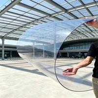 Panneau de toiture en polycarbonate translucide résistant aux UV, feuille de toiture en polycarbonate transparente en rouleau