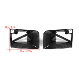 Cubierta de Ventilación de Parachoques Delantero de Fibra de Carbono Real para M2 G87 2023-IN, Conductos Delanteros Estilo MP, Carbono Preimpregnado Brillante - Product Image 6