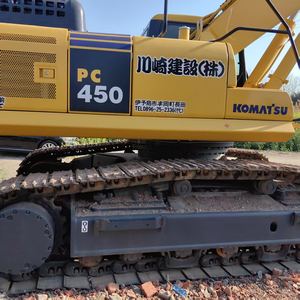 Excavatrice sur chenilles hydraulique Komatsu PC450 d'occasion, 45 tonnes, modèle 2022, moteur, boîte de vitesses, pompe, PLC, bon état, prix bas - Product Image 3