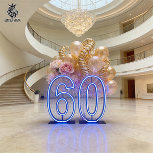 ป้ายไฟนีออนตัว<span class=keywords><strong>เลข</strong></span>ยอดนิยม ขนาด 3 ฟุต 4 ฟุต RGB สำหรับตกแต่งงานวันเกิด งานแต่งงาน และงานปาร์ตี้ - Product Image 2