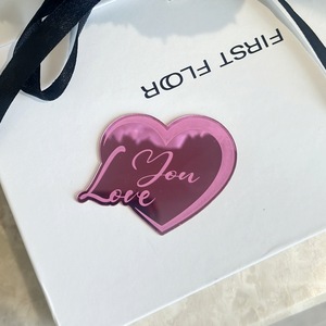 ของตกแต่งเค้กรูปหัวใจอะคริลิค น้ำผึ้งและรสหวาน แสดงความรัก วันวาเลนไทน์ ของตกแต่งเค้กวันเกิด - Product Image 1