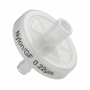 Disposable Sterile <strong>Nylon</strong> GF <strong>Syringe</strong> <strong>Filter</strong> 0 22um Universal Luer Lock High Flow Rate Laboratory Filtration Supplies Lab Grade - Product Image 1