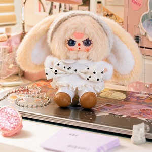 Baby Three Kawaii Fashion Fluffy Plush Doll Blind Box, BBT Cute Cartoon Character Keychain Collectible Ornament Toy Mystery Box - Product Image 4