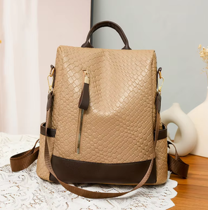 <span class=keywords><strong>Sac</strong></span> <span class=keywords><strong>à</strong></span> <span class=keywords><strong>dos</strong></span> pour femmes tendance et décontracté, grande capacité, design simple, <span class=keywords><strong>tissu</strong></span> PU épaissi, mochila - Product Image 3