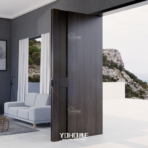 ประตูบ้านแบบหมุนสั่งทำพิเศษจากกวางตุ้ง ยี่ห้อ Yohome ทุกประเภท ประตูภายนอกหรูหรา ประตูไม้หมุนทันสมัย ประตูหน้าบ้าน - Product Image 4