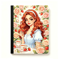 Cahiers de composition vintage style universitaire pour la rentrée scolaire américaine, format A4, en carton ivoire 300 g et papier sans acide 58 g