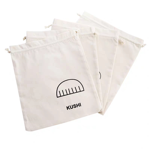Sacs à bijoux en coton biologique à cordon coulissant, doux, petits, en tissu calicot et flanelle, emballage cadeau recyclable, vente chaude - Product Image 5
