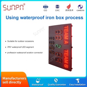 Tùy Chỉnh Không Thấm Nước Cao Đẳng Bóng Đá Điện Tử Bóng Đá <span class=keywords><strong>Scoreboard</strong></span> Với Timer Và Horn - Product Image 5