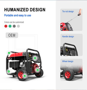 센시 파워 가솔린 발전기 5Kva 5Kw 단상 230V 240V 50Hz 전기 소형 휴대용 발전기 6Kva 6Kw - Product Image 3