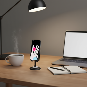 Supporto Adesivo Rotondo DAM per Telefono con Funzione Airbag per Esposizione di Cellulari e Orologi - Product Image 2