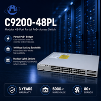 Commutateur d'accès d'entreprise Network Essentials C9200-48PL neuf, 48 ports, PoE+ partiel, Uplink modulaire, StackWise SD-Access