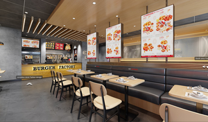 Diseño 3D de Restaurante de Hamburguesas, Equipo de Cocina Comercial de Comida Rápida - Product Image 5