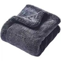 1200 GSM Rinse-Free Double-Sided Microfiber Super Absorbent Towel 20" X 24" Universal Purple Car Drying Towel