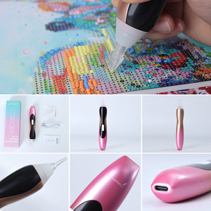Fournitures de peinture au diamant directement de l'usine, lumière <span class=keywords><strong>LED</strong></span> à ventouse réglable, 600 mAh, stylo électrique lumineux sans fil pour art diamant - Product Image 3