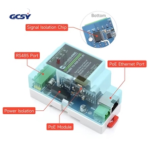 RS485 zu Ethernet (B) 2er-Pack Industrieller Modbus RS485 Serieller Server RS485 zu RJ45 Ethernet <span class=keywords><strong>TCP</strong></span>/<span class=keywords><strong>IP</strong></span> zu Seriell Hutschienenmontage mit PoE-Funktion - Product Image 3