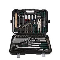 Ensemble d'outils en acier inoxydable de 142 pièces, cliquet à 72 dents, tournevis magnétique, étui rigide, garantie de 3 ans pour les mécaniciens professionnels