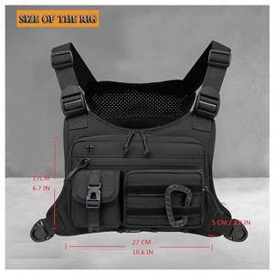 Bolsa de Pecho Multifuncional Impermeable para Actividades al Aire Libre, Ligera y Duradera, de Tela Oxford, para Senderismo, Camping y Diversas Actividades - Product Image 5