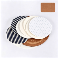 Lot de sous-verres ronds personnalisés en papier avec impression dorée, pour la maison, le bar, la cuisine, l'hôtel