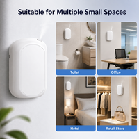 Diffuseur d'arômes mural verrouillable sans eau, alimenté par batterie, contrôlé par application, machine à parfum à air froid pour toilettes d'hôtel