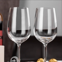 Verrerie de mariage de luxe personnalisée, gobelets à vin en plastique cristal blanc rouge, logo imprimé pour les fêtes d'hôtel et de restaurant