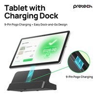 Tablette Android 10 pouces avec lecteur NFC frontal, terminal SoftPOS, écran tactile, tablette de restaurant, service de table, kiosques de paiement