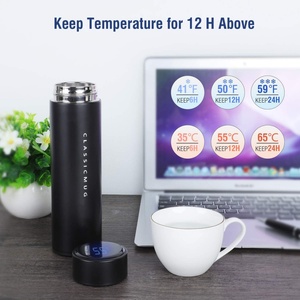 Smart LED Insulated Travel Cup Stainless Steel Temperature Display <b>Bottle</b> Tea Strainer for Coffee Tea Direct Drinking <b>Flask</b> Cup - Product Image 5