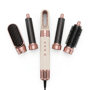 Cepillo de <span class=keywords><strong>Aire</strong></span> Caliente 5 en 1 de Alta Calidad, Rizador Automático, Plancha de Pelo, Peine Secador, Set de Salón de Belleza - Product Image 1