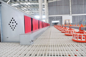 Fácil limpieza Fuerza Aves de Corral Cobertizo elevado Suelo de plástico Pollo Gallina Pollo Asador Fabricación de pisos de listones de plástico - Product Image 3