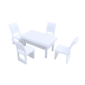 Architectural Scale Model Furniture Set 1:50 L Shape Sofa With <b>Coffee</b> Table For Interior Design Miniature Display - Product Image 4