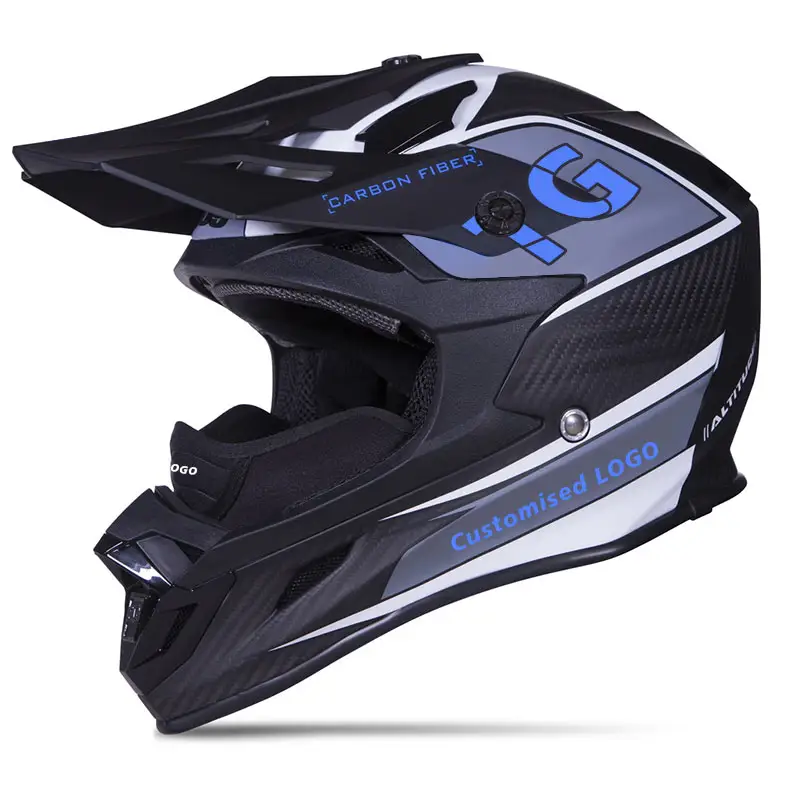 V328 casco da Motocross da esterno invernale caschi in fibra di carbonio con maschera di respirazione casco modulare motoslitta