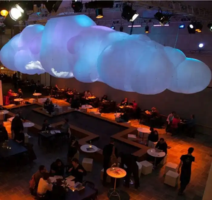 2023 vendita calda gigante gonfiabile nuvola, gonfiabile forma di nuvola palloncino per la pubblicità - Product Image 2