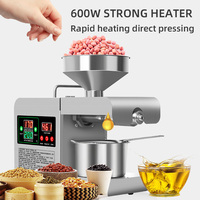 Machine d'extraction d'huile automatique à froid et à chaud pour usage domestique, mini, capacité 3,5-5 kg/h, pour huile de soja et de noix, 110V/220V