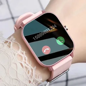 Hot New BT Call Smart Watches 1.69 Inch Full Touch Screen Fashionable Square Design Wristwatches for Both Men and Women