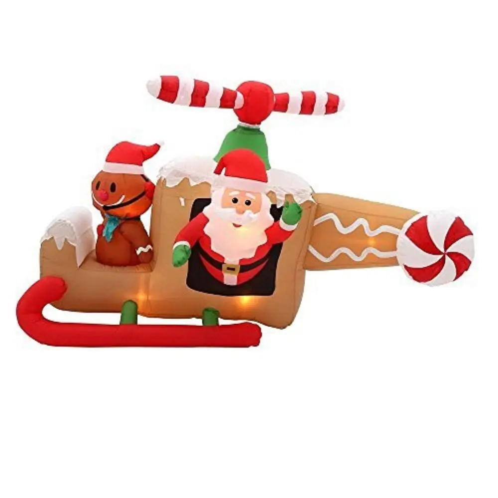 크리스마스 풍선 8 '진저 헬리콥터에서 애니메이션 산타