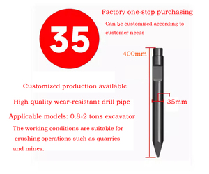 Venta Directa de Fábrica: Martillo Hidráulico 35 para Excavadora, Demolición de Concreto, Apto para Varias Marcas de Excavadoras - Product Image 3