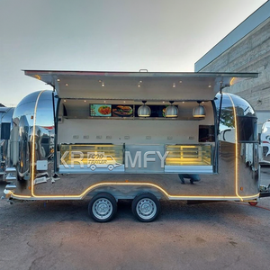 Remolque de comida de acero inoxidable rápido remolcable crepé de China remolque de concesión de carrito de comida para la venta Europa - Product Image 3