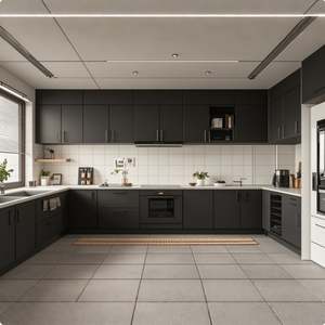 Gabinete de Cocina de Madera de Arce y Cerezo Sólido, Diseño Modular Personalizado en 3D, Alta Tecnología - Product Image 3