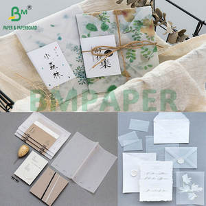 Papier vélin <span class=keywords><strong>transparent</strong></span> lisse de 100gsm 120gsm pour l'emballage de fleur de livre - Product Image 2