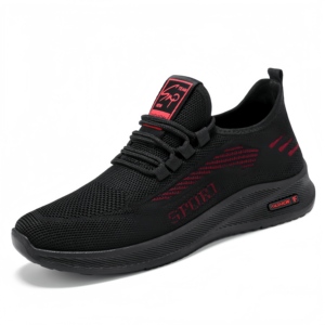 Nuove Scarpe Sportive <span class=keywords><strong>Grigie</strong></span> da Uomo, Traspiranti in Maglia con Lacci, Suola Antiscivolo, Scarpe Casual da Passeggio - Product Image 6