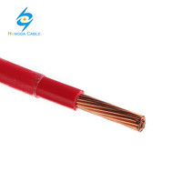 Cables Eléctricos THHN THW THWN de 600V, 3.5mm 14mm 18mm 22mm 250mm, Cobre Trenzado, PVC, Blindado, China