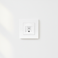 Prise murale téléphonique CAT3 standard européenne EU 86*86, couleur blanc, noir, gris, or