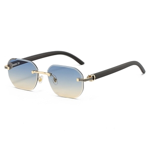 <span class=keywords><strong>Gafas</strong></span> <span class=keywords><strong>de</strong></span> <span class=keywords><strong>sol</strong></span> cuadradas sin montura Vintage para hombre 2025, <span class=keywords><strong>marca</strong></span> <span class=keywords><strong>de</strong></span> lujo, sin marco, Punk UV400, <span class=keywords><strong>gafas</strong></span> <span class=keywords><strong>graduadas</strong></span> con luz azul - Product Image 5