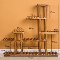 Support de plantes en bois moderne robuste pour sol, étagère pour pots de fleurs, présentoir intérieur/extérieur