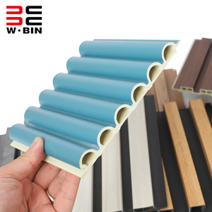 WPC-Wandpaneel mit Mehrfachlöchern Halbkreisförmig Einfache Anwendung zur Dekoration von Wohnräumen - Product Image 4
