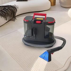 Limpiador de Alfombras con Vapor de Agua Caliente, Aspiradora Eléctrica de 220V, Cuerpo de Plástico, Mango Rojo, Boquilla Azul - Product Image 1