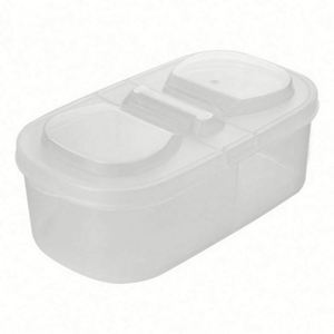 Bocaux de rangement de cuisine modernes, hermétiques, écologiques, en plastique, style européen, avec couvercles à clapet, emballés en carton, grande capacité, anti-poussière, pour aliments - Product Image 5