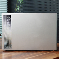 ZZEW C4P Full Aluminum Mid Tower MATX Computer Case Side Panel Window Fits ATX Power Supply 360 Water Cooling Compatible 99%